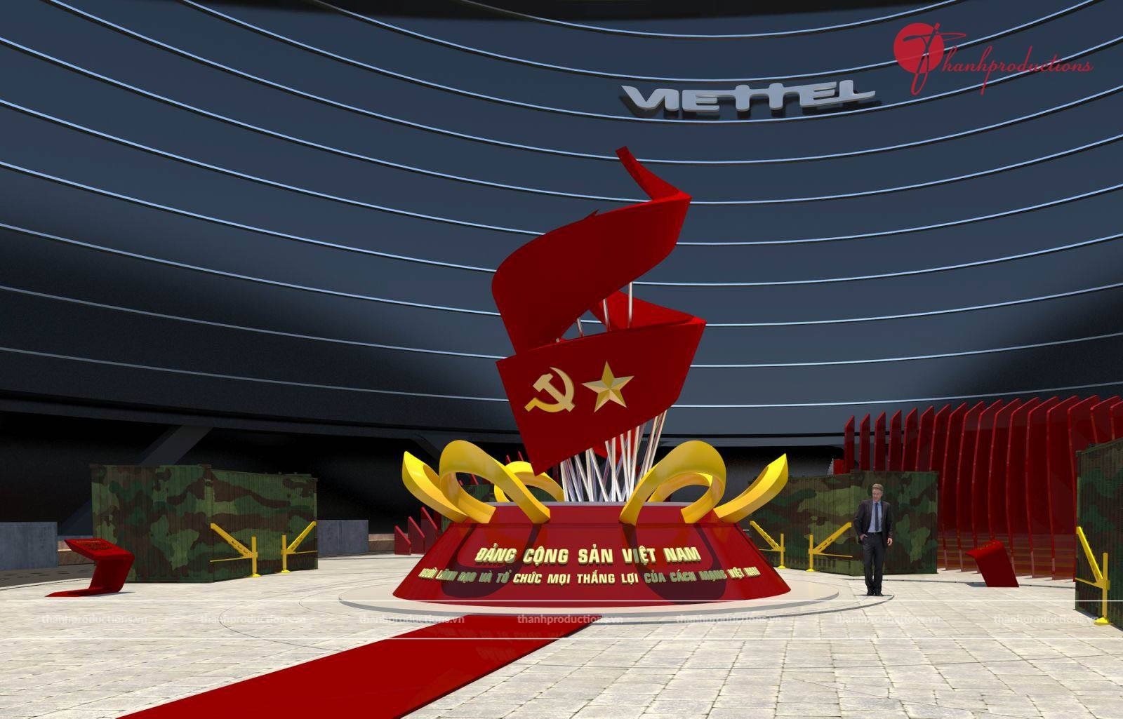 DESIGN WORKS OF THE PARTY CONGRESS OF VIETTEL GROUP 2020
